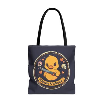 Choose Violence - Male Duck Tote-1  - Front