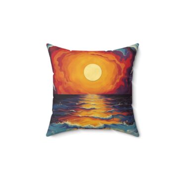 Fiery Horizon Pillow-1  - Front