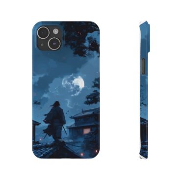 Moonlit Warrior Phone-s Slim Phone Case - front-and-side