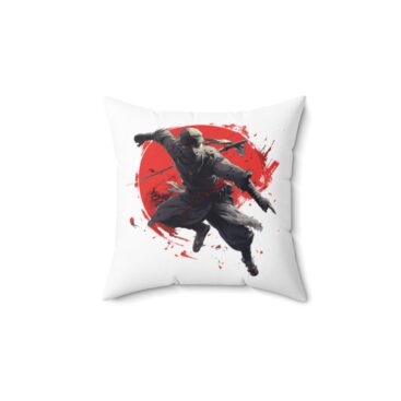 Red Sun Warrior Pillow-1  - Front