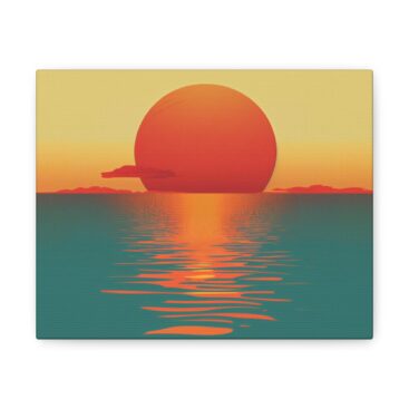 Vintage Sunset Glow Print Art Print - Front