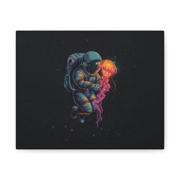 Cosmic Jelly Glow - Astronaut Print Art Print - Front