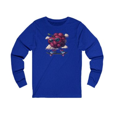 Raspberry Skateboarder L-sleeve  - Front